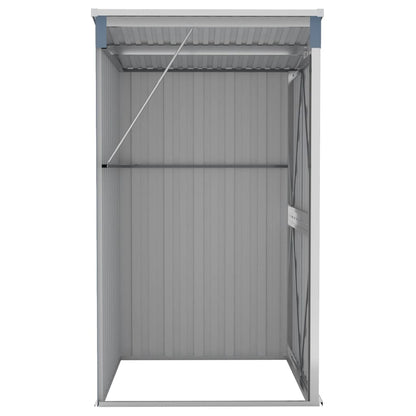 Wall-mounted Garden Shed Grey 118x100x178 cm Galvanised Steel