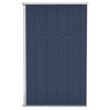 Wall-mounted Garden Shed Anthracite 118x100x178 cm Steel