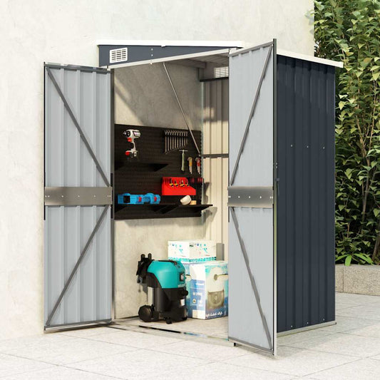 Garden Shed | Anthracite | Galvanised steel, metal | Large | Garden Shed