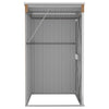 Wall-mounted Garden Shed Brown 118x100x178 cm Galvanised Steel