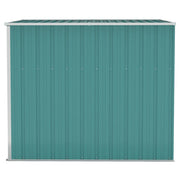 Wall-mounted Garden Shed Green 118x194x178 cm Galvanised Steel