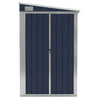 Wall-mounted Garden Shed Anthracite 118x194x178 cm Steel