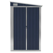 Wall-mounted Garden Shed Anthracite 118x194x178 cm Steel