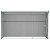 Wall-mounted Garden Shed Green 118x288x178 cm Galvanised Steel