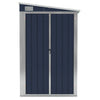 Wall-mounted Garden Shed Anthracite 118x382x178 cm Steel