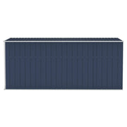 Wall-mounted Garden Shed Anthracite 118x382x178 cm Steel
