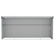 Wall-mounted Garden Shed Anthracite 118x382x178 cm Steel