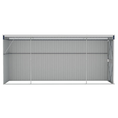 Wall-mounted Garden Shed Anthracite 118x382x178 cm Steel