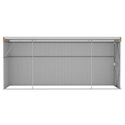 Garden Shed | Wood Look Brown | Galvanised steel | Large | Garden Shed