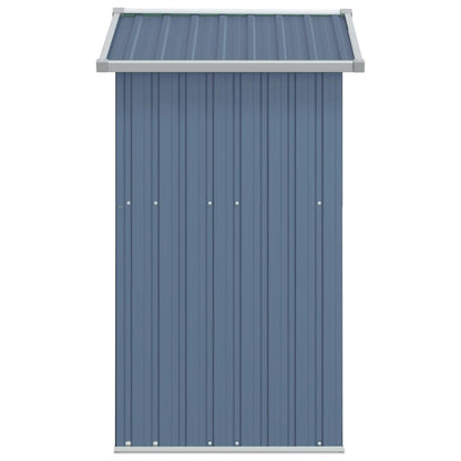 Garden Shed Grey 126x97.5x177 cm Galvanised Steel