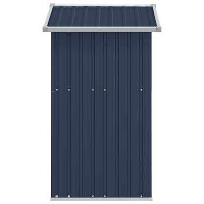 Garden Shed Anthracite 126x97.5x177 cm Galvanised Steel