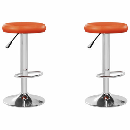 Bar Stool 2 pcs 31 x 31 x 87 cm Faux Leather Swivel