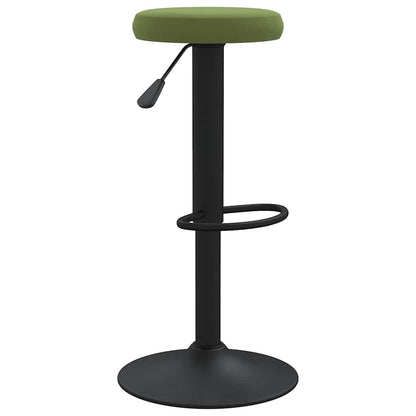 Bar Stools 2 pcs Light Green Velvet
