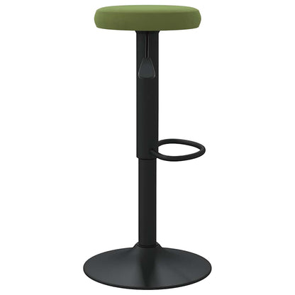 Bar Stools 2 pcs Light Green Velvet