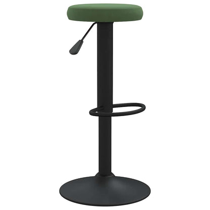 Bar Stools 2 pcs Dark Green Velvet