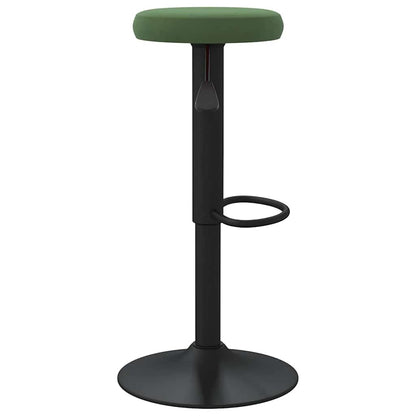 Bar Stools 2 pcs Dark Green Velvet