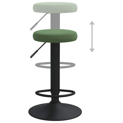 Bar Stools 2 pcs Dark Green Velvet
