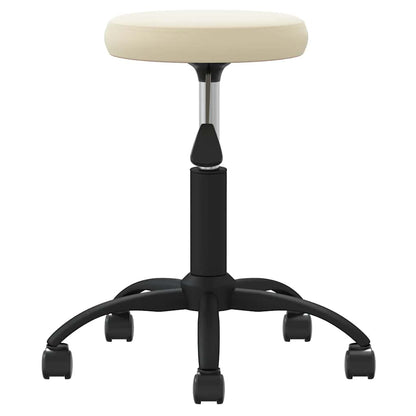 Office Swivel Chair Cream Velvet