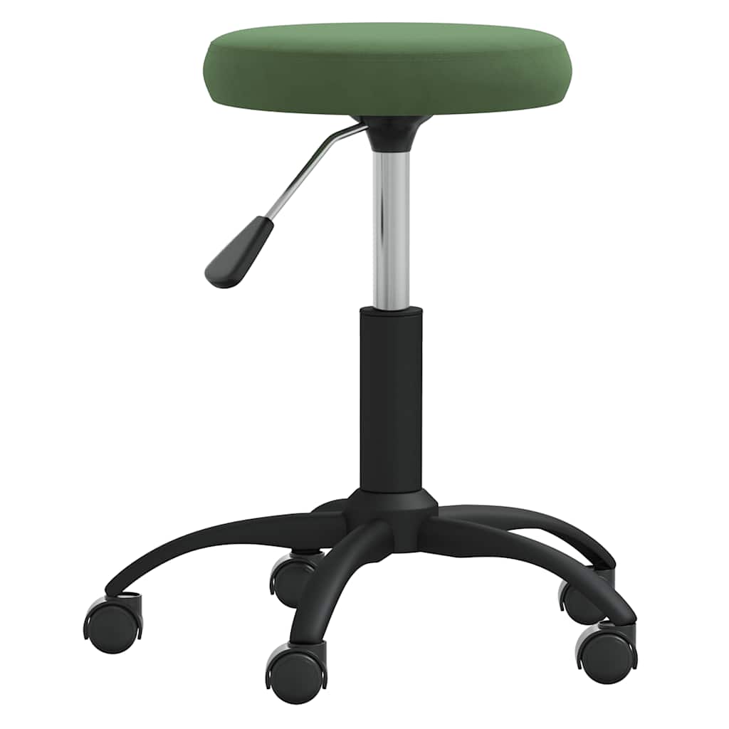 Office Swivel Chair Dark Green Velvet