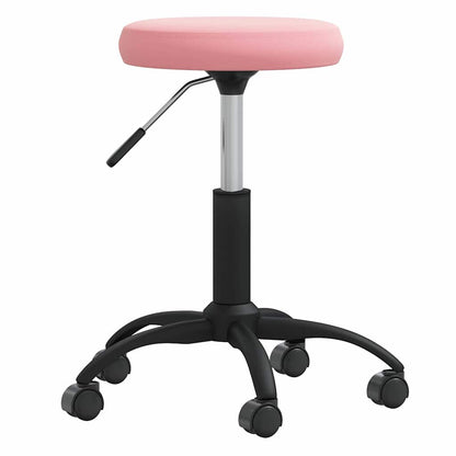 Office Swivel Chair Pink Velvet