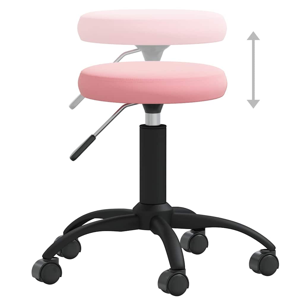 Office Swivel Chair Pink Velvet