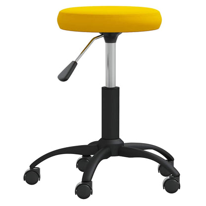 Office Swivel Chair Mustard Yellow Velvet