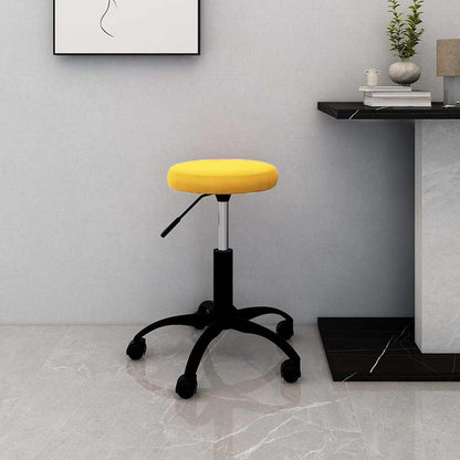 Office Swivel Chair Mustard Yellow Velvet