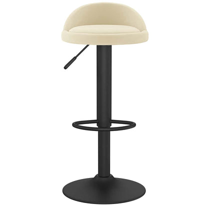 Bar Stool Cream Velvet