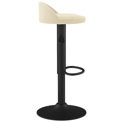 Bar Stool Cream Velvet