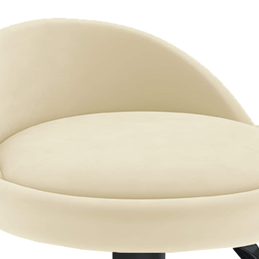 Bar Stool Cream Velvet