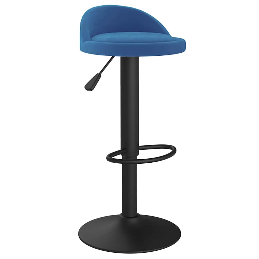 Bar Stool Blue Velvet