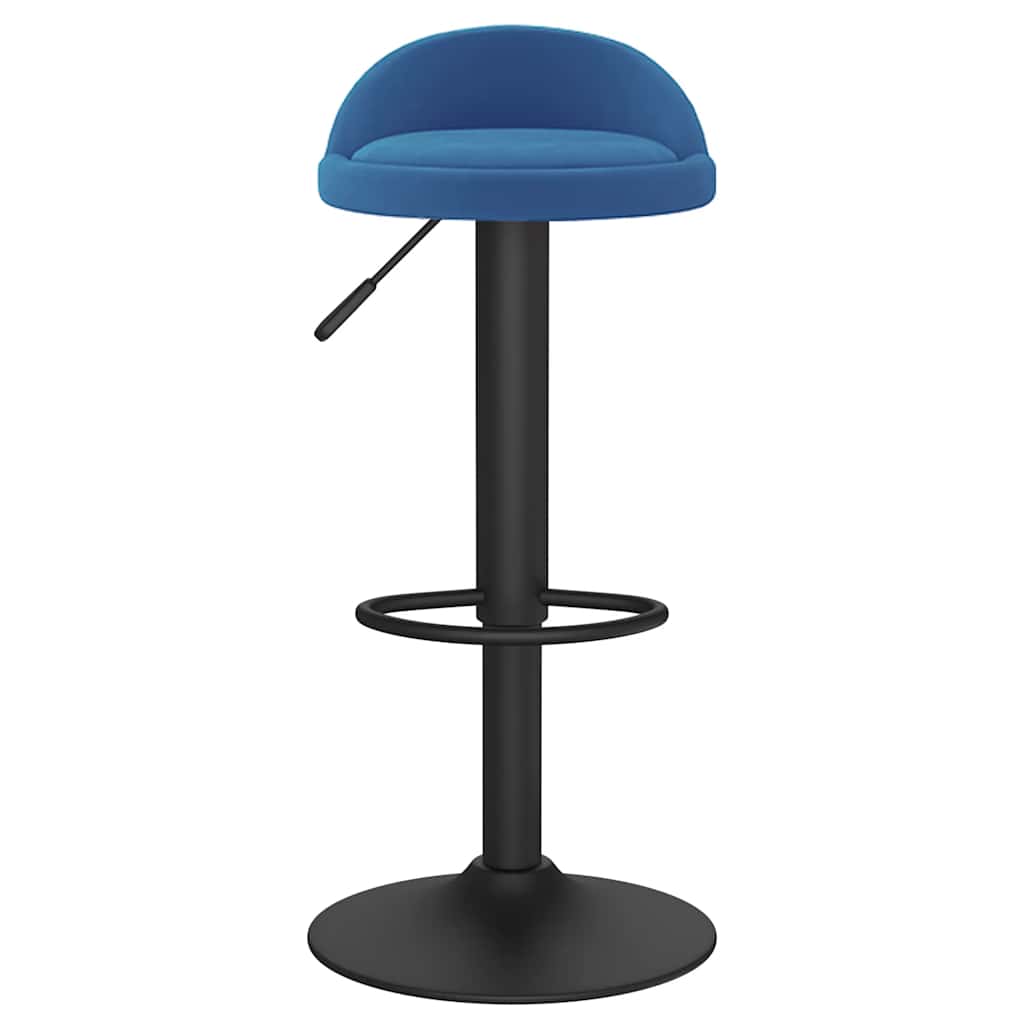 Bar Stool Blue Velvet