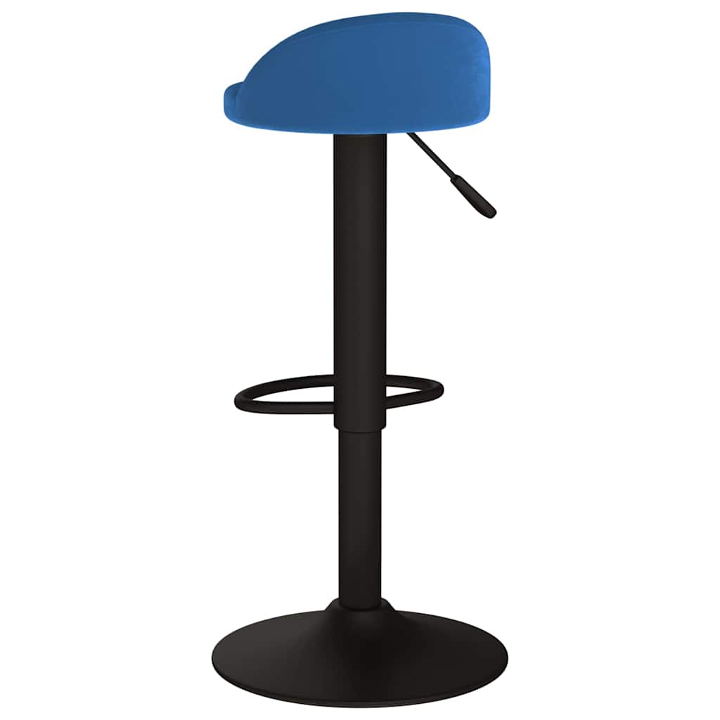 Bar Stool Blue Velvet