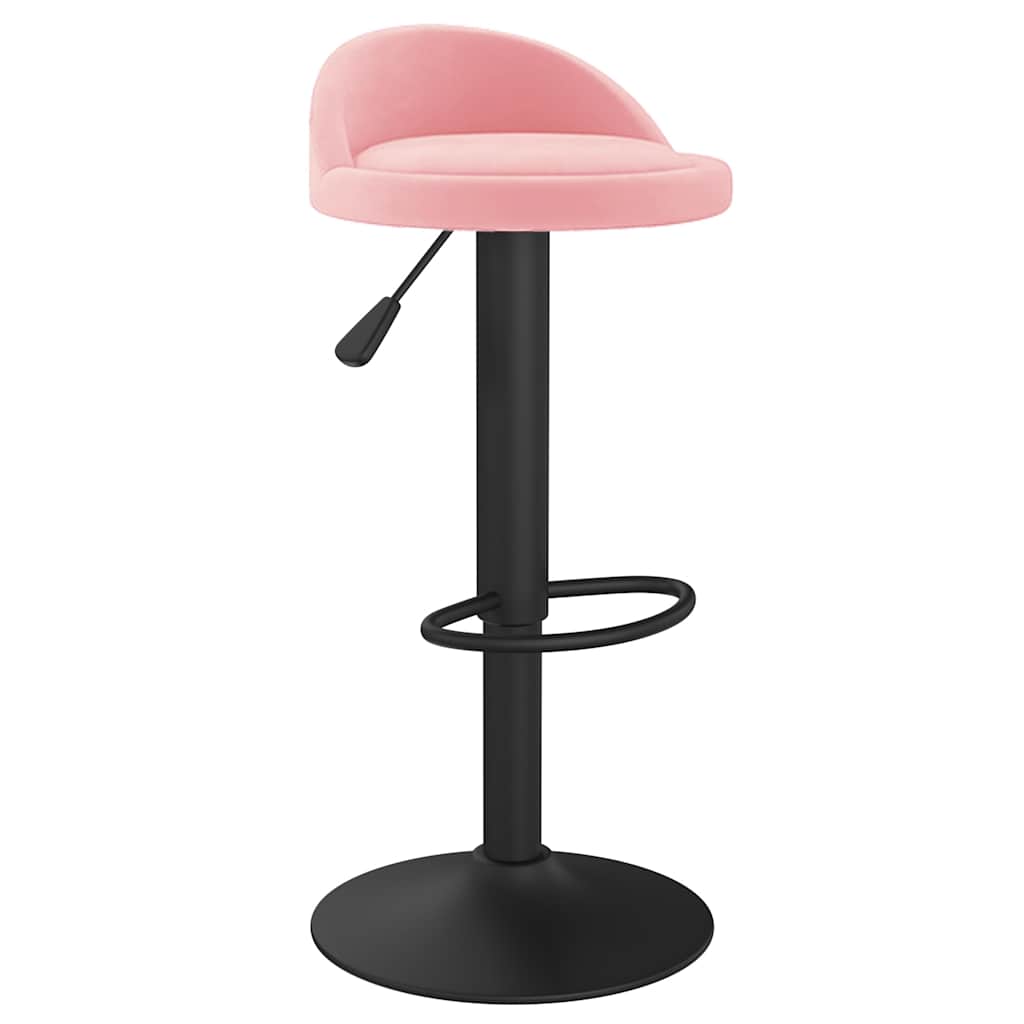 Bar Stool Pink Velvet