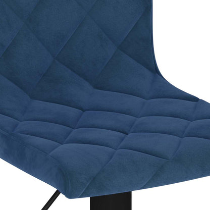 Bar Stools 2 pcs Blue Velvet