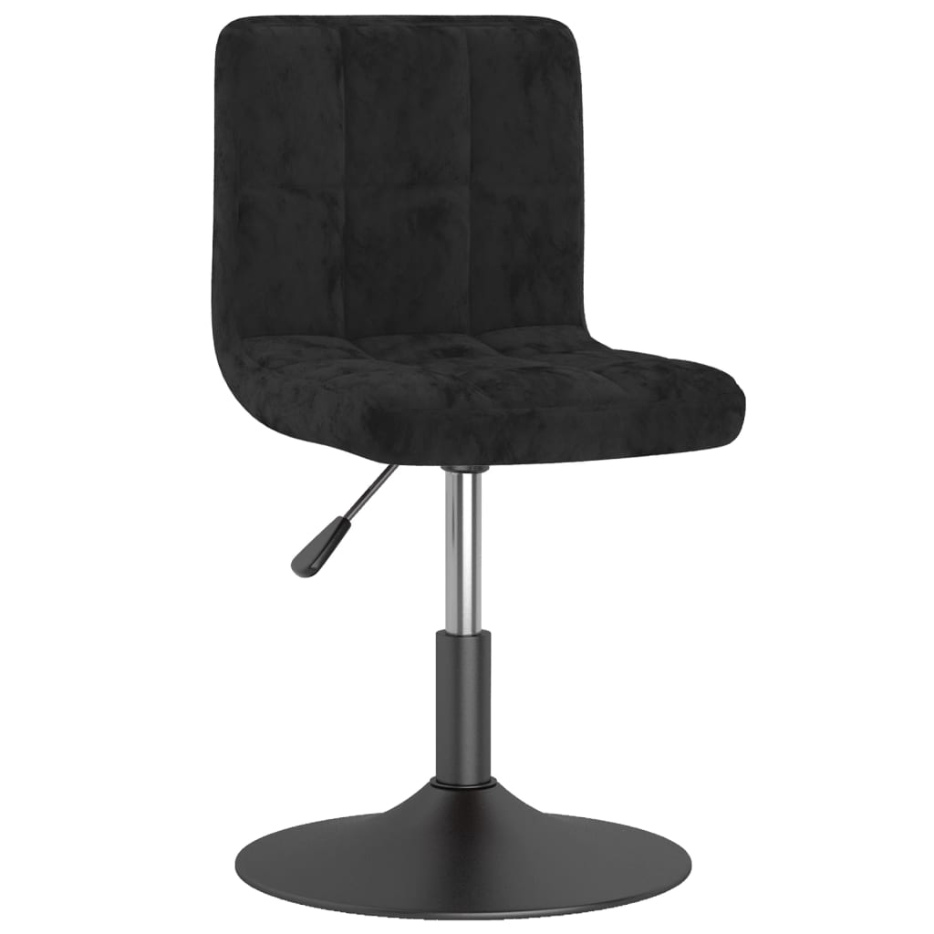 Swivel Bar Stool Black Velvet
