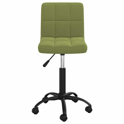 Swivel Office Chair Light Green Velvet