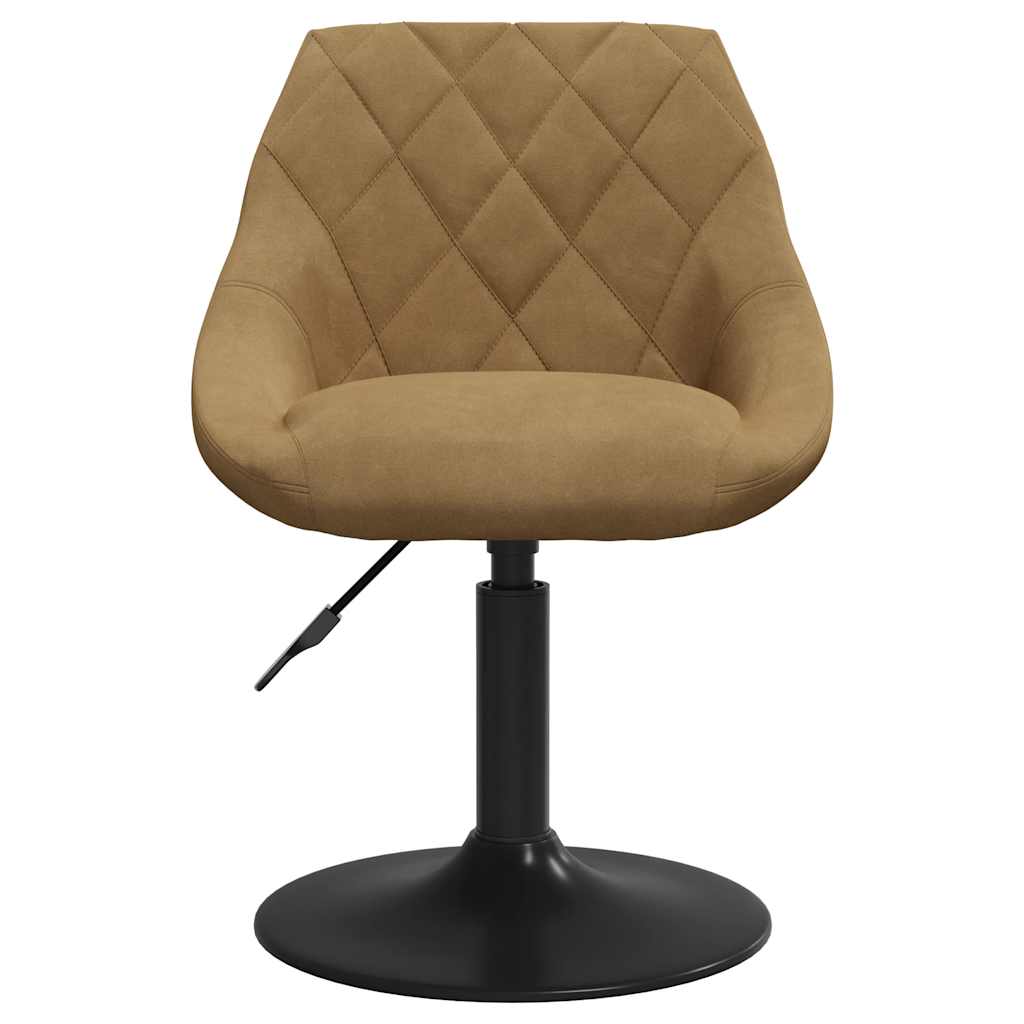 Bar Stool Brown Velvet