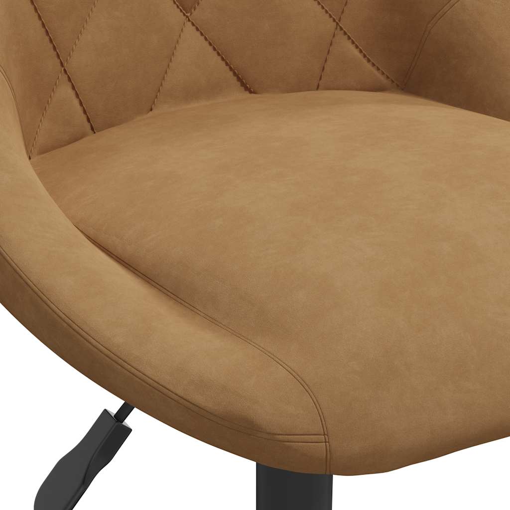 Bar Stool Brown Velvet