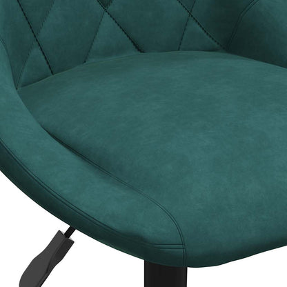 Bar Stool Dark Green Velvet