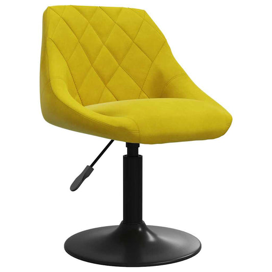 Bar Stool Mustard Yellow Velvet