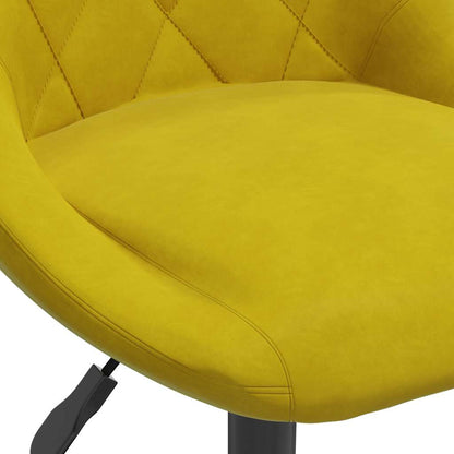 Bar Stool Mustard Yellow Velvet