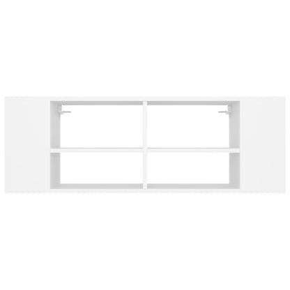 Wall-Mounted TV Cabinet White 102x35x35 cm Engineered Wood