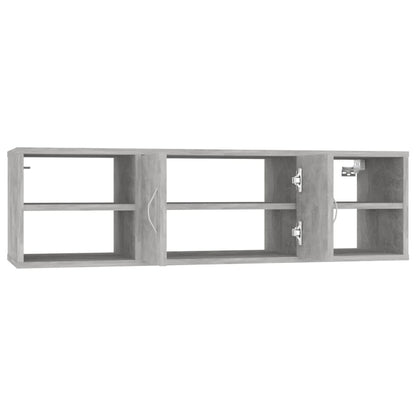 Wall Shelf Concrete Grey 102x30x29 cm Engineered Wood