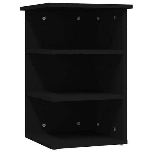 Side Cabinet | Black | Engineered wood | 35 x 35 x 55 cm | Side Cabinet
