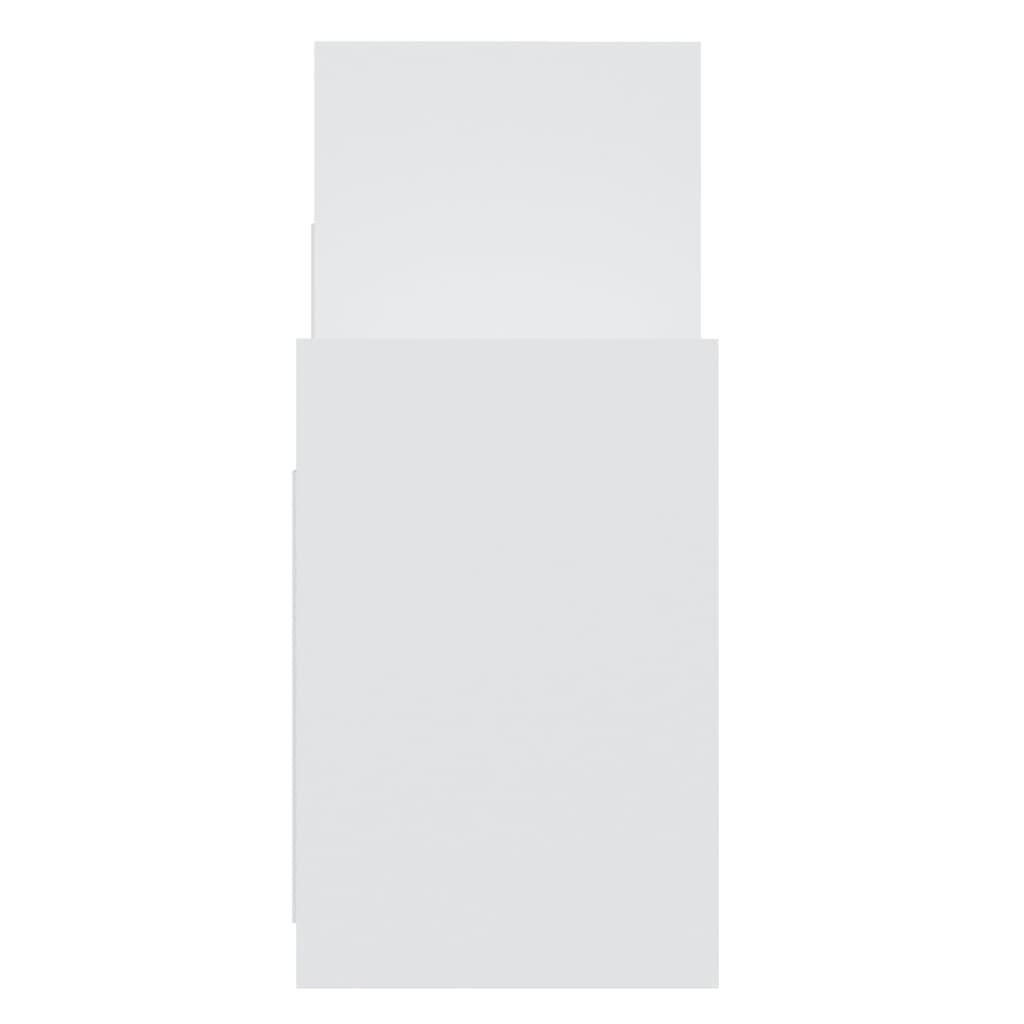 Side Cabinet White 60x26x60 cm Engineered Wood