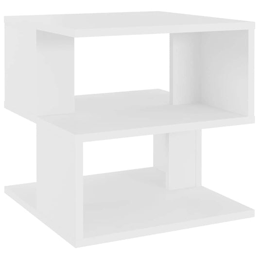 Side Table | White | Engineered Wood | 40 cm x 40 cm x 40 cm | End Table