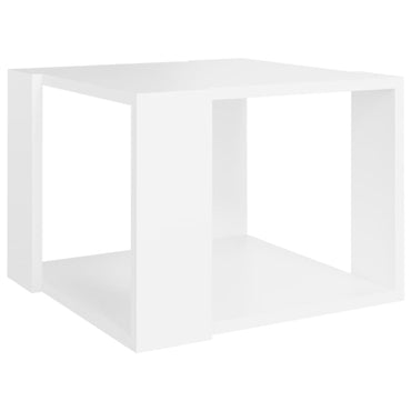 Coffee Table White 40x40x30 cm Engineered Wood