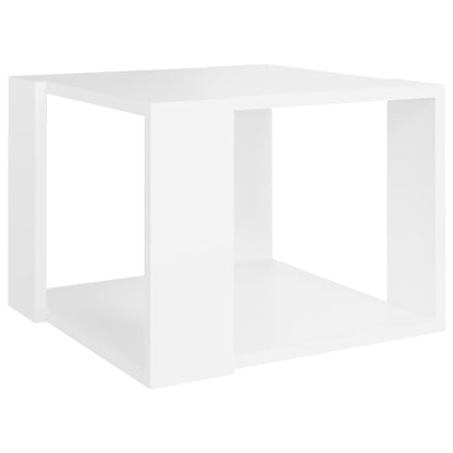 Coffee Table White 40x40x30 cm Engineered Wood