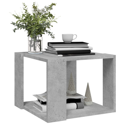 Coffee Table Concrete Grey 40x40x30 cm Engineered Wood